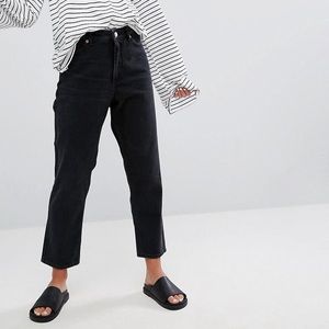 ASOS Monki Taiki Denim High Rise Mom Jeans